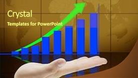  Presentation with business growth - Audience pleasing slide deck consisting of pillars growth - graph business on hand backdrop and a tawny brown colored foreground