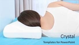  Presentation with orthopedic - Theme with home healthy posture concept background and a light blue colored foreground