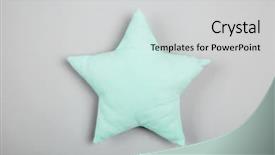  Presentation with shape - Slide deck with pillow in shape of star background and a light gray colored foreground
