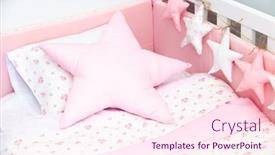  Presentation with star - Presentation theme with pillow-in-the-form background and a pink colored foreground