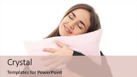  Presentation with work life balance - Slide set featuring pillow on white background background and a lemonade colored foreground