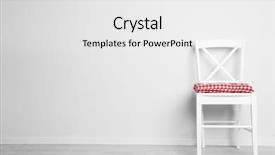  Presentation with wall - Colorful PPT layouts enhanced with pillow on white wall background backdrop and a white colored foreground