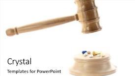  Presentation with pills - Amazing PPT theme having pills and law backdrop and a white colored foreground