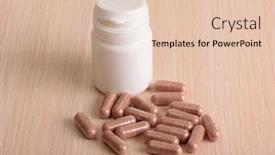  Presentation with plastic bottle - Audience pleasing PPT layouts consisting of pills-and-plastic-bottle backdrop and a lemonade colored foreground