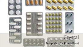  Presentation with pharmacy pharmaceutical medicament - PPT layouts featuring pills-blisters-tablets-vitamins-drugs background and a light gray colored foreground