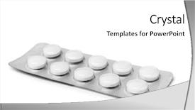  Presentation with pills - Slides consisting of pills isolated on the white background and a white colored foreground