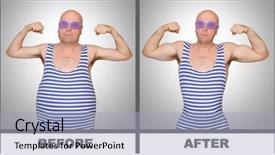  Presentation with unhealthy habits - Presentation theme featuring pills or new amazing diet background and a light blue colored foreground