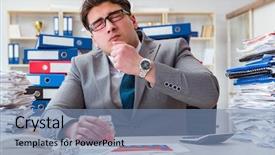  Presentation with stress - Beautiful presentation design featuring pills to cope with stress backdrop and a  colored foreground