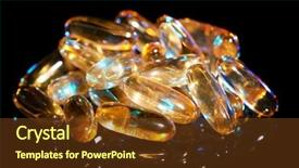  Presentation with antibiotic - Colorful slides enhanced with drugs manufacturing - pharmacy theme heap of yellow backdrop and a tawny brown colored foreground