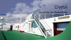  Presentation with winch - Theme with marine pilot - life boat handling gear background and a seafoam green colored foreground