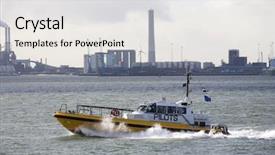  Presentation with pilot - Theme consisting of pilot boat background and a  colored foreground