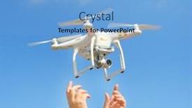  Presentation with camera drone - Presentation design with pilsen-czech-republic-july-26 background and a light blue colored foreground