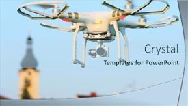  Presentation with camera drone - Beautiful PPT theme featuring pilsen-czech-republic-july-4 backdrop and a sky blue colored foreground