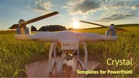  Presentation with uav camera - PPT theme with pilsen-czech-republic-june-16 background and a  colored foreground