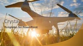  Presentation with uav camera - Colorful presentation theme enhanced with pilsen-czech-republic-june-16 backdrop and a  colored foreground