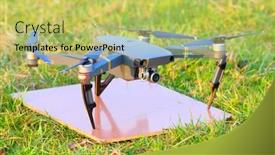  Presentation with camera drone - Amazing PPT theme having pilsen-czech-republic-march-24 backdrop and a yellow colored foreground