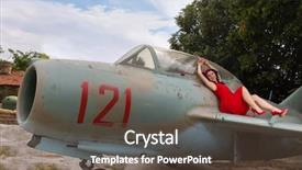  Presentation with sexy - Amazing presentation having pin-up model in flashy backdrop and a tawny brown colored foreground