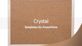  Presentation with pinboard - Slide deck consisting of pinboard - bulletin board background and a  colored foreground