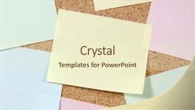  Presentation with corkboard - Cool new presentation design with pinboard - close up of colorful post-it backdrop and a cream colored foreground