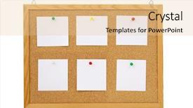  Presentation with pinboard - PPT layouts with pinboard - photo of collection of various background and a lemonade colored foreground