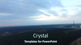  Presentation with forest morning - Colorful slide deck enhanced with pine-forest-drone-aerial-image backdrop and a wine colored foreground