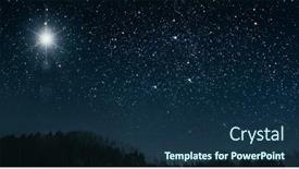  Presentation with pine trees - Cool new slide deck with pine-forest-trees-nature-green backdrop and a navy blue colored foreground