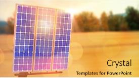  Presentation with solar tree - Presentation design featuring pine tree 3d - digital composite of 3d solar background and a yellow colored foreground