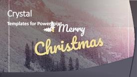  Presentation with christmas music for text - Amazing presentation theme having pine tree 3d - digital composite of merry christmas backdrop and a gray colored foreground