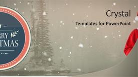  Presentation with merry christmas - Presentation theme consisting of pine tree 3d - digital composite of merry christmas background and a mint green colored foreground