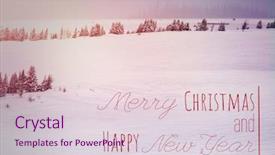  Presentation with merry christmas - Presentation theme having pine tree 3d - digital composite of merry christmas background and a lemonade colored foreground