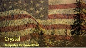  Presentation with united states flag - Cool new theme with pine tree 3d - digitally generated united states national backdrop and a  colored foreground