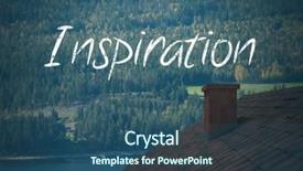  Presentation with roof of notre dame - Cool new slide deck with pine tree 3d - inspiration text over forest roof backdrop and a ocean colored foreground