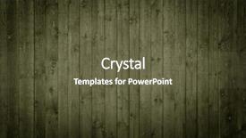  Presentation with dark vintage wood table texture - Cool new PPT theme with pine tree background - dark wooden panels backdrop and a  colored foreground