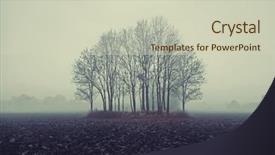  Presentation with landscape - Amazing PPT layouts having pine trees fall - beautiful winter landscape backdrop and a soft green colored foreground