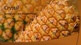  Presentation with pineapple - Audience pleasing presentation theme consisting of pineapple background backdrop and a gold colored foreground
