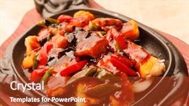  Presentation with sour sop fruit - Amazing PPT theme having pineapple deep fried in sour backdrop and a tawny brown colored foreground