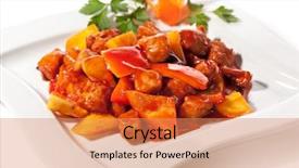  Presentation with pineapple - Cool new presentation theme with pineapple deep fried in sour backdrop and a coral colored foreground