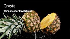  Presentation with pineapple - Cool new presentation with pineapple-falling-on-a-black backdrop and a black colored foreground