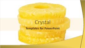 Presentation with pineapple - Amazing presentation design having pineapple-slice-isolated-on-white backdrop and a yellow colored foreground