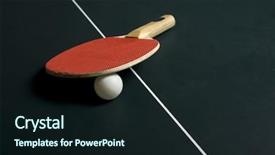  Presentation with table tennis - Colorful slides enhanced with ping-pong-or-table-tennis backdrop and a wine colored foreground