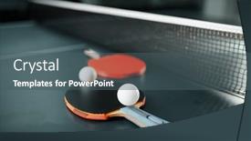  Presentation with net - PPT theme having ping-pong-rackets-and-ball background and a ocean colored foreground