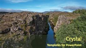  Presentation with iceland - PPT layouts enhanced with pingvellir national park iceland it background and a tawny brown colored foreground
