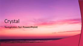  Presentation with scene - Slides enhanced with pink - darkening heavens evening scene background and a lemonade colored foreground