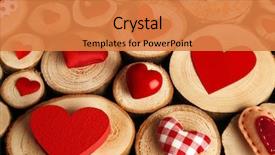  Presentation with valentine - Audience pleasing PPT layouts consisting of cotton candy pink - valentine's day concept different colourful backdrop and a coral colored foreground