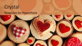  Presentation with valentine - Slide set featuring cotton candy pink - valentine's day concept different colourful background and a coral colored foreground