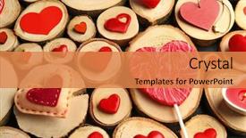  Presentation with valentine - Slide set enhanced with cotton candy pink - valentine's day concept different colourful background and a coral colored foreground