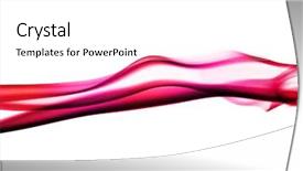  Presentation with smoke - Colorful theme enhanced with pink abstract flowing design - colored smoke isolated backdrop and a white colored foreground
