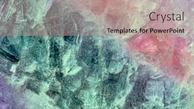  Presentation with texture - PPT theme having pink-an-cyan-fluorite-texture background and a coral colored foreground