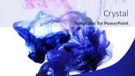  Presentation with ink - Amazing slides having pink-and-blue-ink-mixed backdrop and a light blue colored foreground