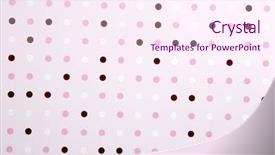  Presentation with abstract red - Audience pleasing presentation design consisting of pink and red poka dot backdrop and a pink colored foreground